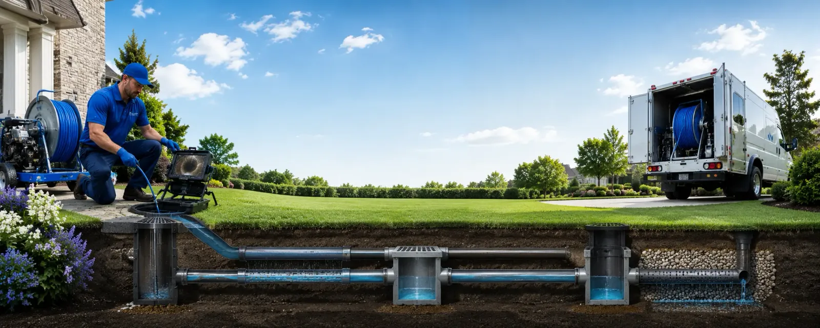 Outdoor drain cleaning information for Cost, TX